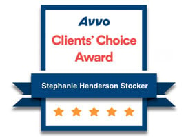 Avvo Clients' Choice Award | Stephanie Henderson Stocker | 5 Stars